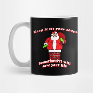 Funny fat santa claus Mug